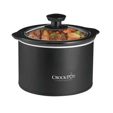 Crock Pot 1 to 1/2 Quart Round Manual Slow Cooker, White (SCR151 WG)