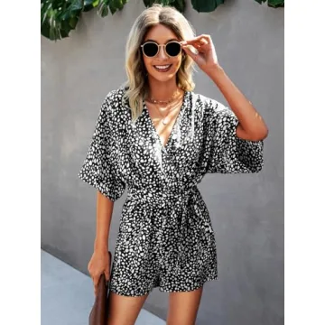 Stylish Floral Print Women's Romper - Summer Essential Jumpsuit