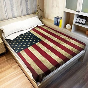 Patriotic YISUMEI American Flag Blanket for Soldiers