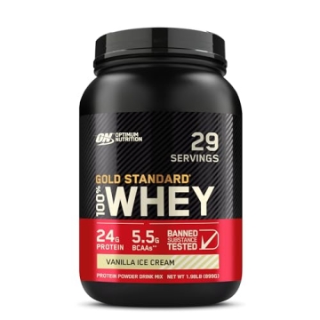 Optimum Nutrition Whey Protein Powder - Vanilla Ice Cream, 2 lb
