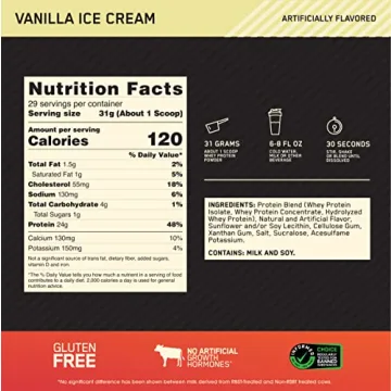 Buy Optimum Nutrition Vanilla Whey Protein Powder 2 lb