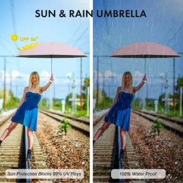 Mini Travel Umbrella Compact Lightweight UV Protection