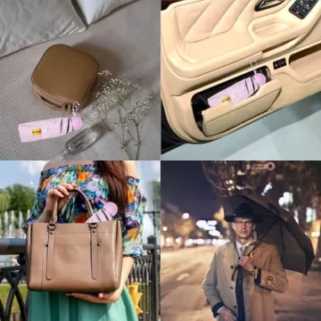 Mini Travel Umbrella Compact Lightweight UV Protection