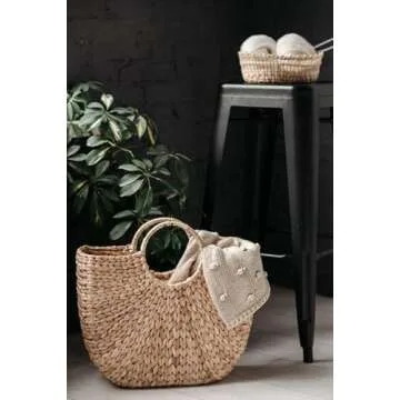 EROGUE Natural Chic Straw Bag for Stylish Summer Outings
