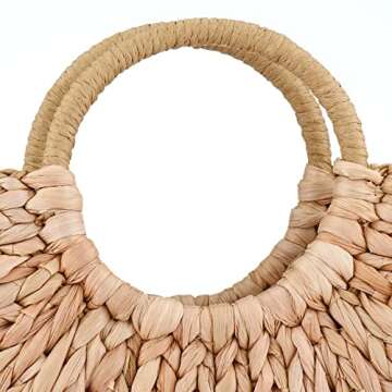 EROGUE Natural Chic Straw Bag for Stylish Summer Outings