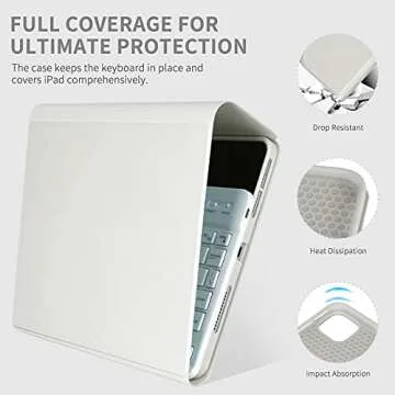 Premium Keyboard Case for iPad Air & Pro 11 inch, Detachable