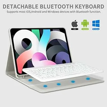 Premium Keyboard Case for iPad Air & Pro 11 inch, Detachable
