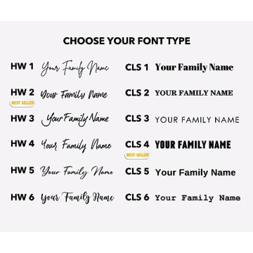 Personalized Acrylic Wall Calendar 2024 - Family Name