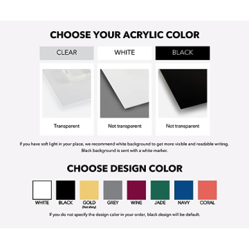 Personalized Acrylic Wall Calendar 2024 - Family Name