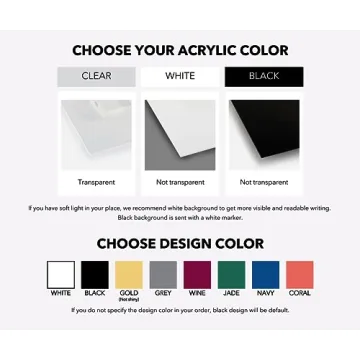 Personalized Acrylic Wall Calendar 2024 - Family Name