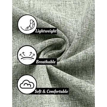 Lightweight Linen Summer Button-Up Shirt for Men