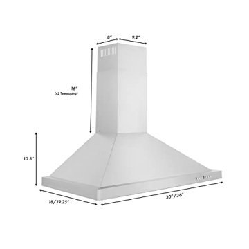 30" Stainless Steel Convertible Range Hood by ZLINE