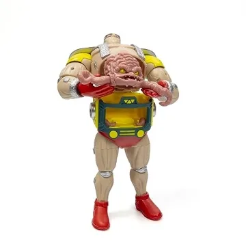 Krang with Throwback Robot Action Figure & Comic Set