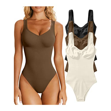 OQQ Women’s 3 Piece Bodysuits for Stylish Everyday Wear