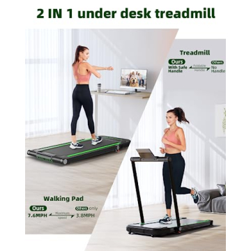 THERUN 2.5HP Compact Treadmill Under Desk Walking Pad
