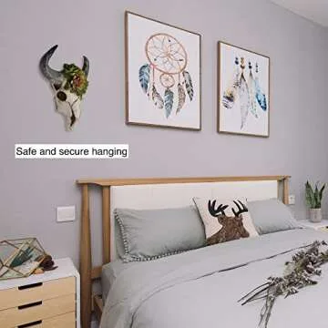 Stunning Cow Skull Wall Decor with Succulents - Boho Style