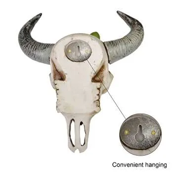 Stunning Cow Skull Wall Decor with Succulents - Boho Style