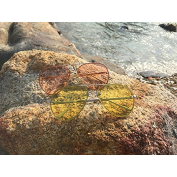 Freckles Mark Oversized Aviator Sunglasses UV400 Protection