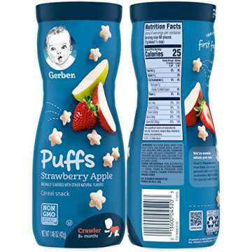 Nutritious Gerber Graduates Puffs for Kids - Pack of 4