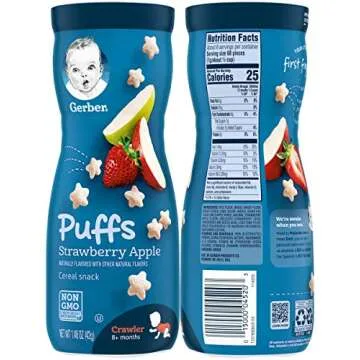 Nutritious Gerber Graduates Puffs for Kids - Pack of 4