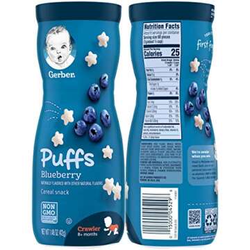 Nutritious Gerber Graduates Puffs for Kids - Pack of 4