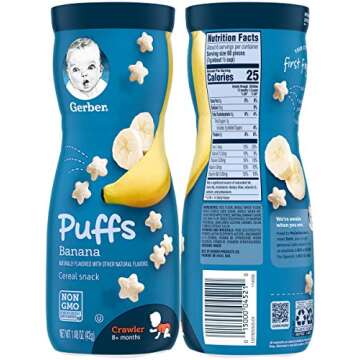 Nutritious Gerber Graduates Puffs for Kids - Pack of 4