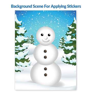 Colonel Pickles Novelties Make A Snowman Sticker Kits Fall Christmas Crafts for Kids – DIY Supplies