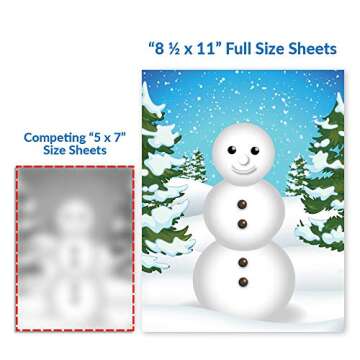 Colonel Pickles Novelties Make A Snowman Sticker Kits Fall Christmas Crafts for Kids – DIY Supplies