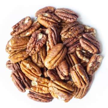 Food to Live Organic Pecan Halves, 12 Ounces – Non-GMO, Kosher, Raw Pecan Nuts, Unsalted, Vegan, K...