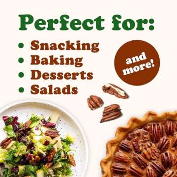 Food to Live Organic Pecan Halves, 12 Ounces – Non-GMO, Kosher, Raw Pecan Nuts, Unsalted, Vegan, Kosher, Shelled, Sirtfood, Bulk. Good source of Calcium, and Zinc. Great for Pecan Pie, Salads, Mixes