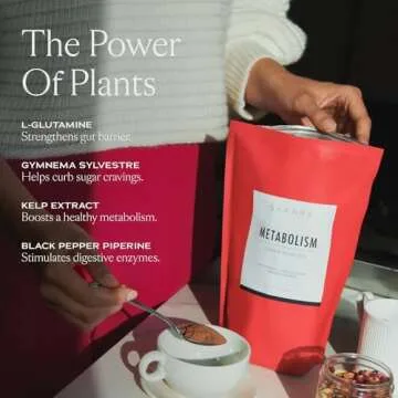 SAKARA Metabolism Super Powder, 10 Servings - Metabolism Drink Powder to Help Digestive Health & Blo...