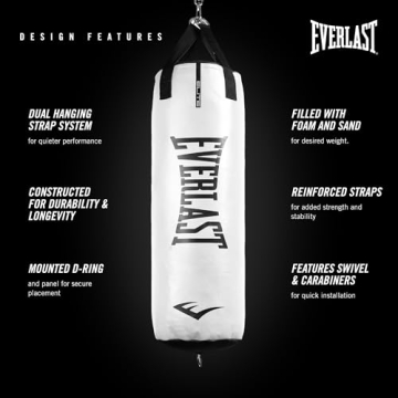 Everlast Elite 2 NevaTear 80LB Heavy Punching Bag Boxing Training