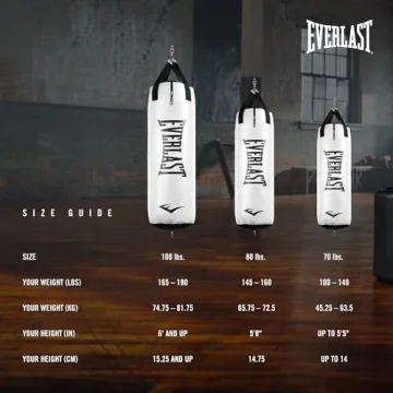 Everlast Elite 2 NevaTear 80LB Heavy Punching Bag Boxing Training