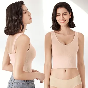 Eleplus Women's Comfy Cami Bra Set for Yoga & Lounge Wear