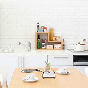 Blue Donuts Stylish Lattice Napkin Holder for Dining