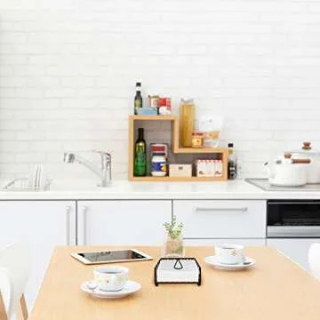 Blue Donuts Stylish Lattice Napkin Holder for Dining