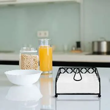 Blue Donuts Stylish Lattice Napkin Holder for Dining