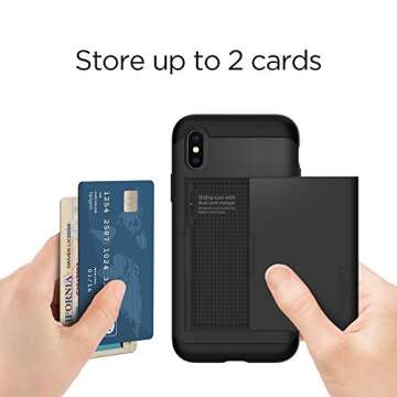 Spigen Slim Armor CS Designed for iPhone Xs Case (2018) - Black