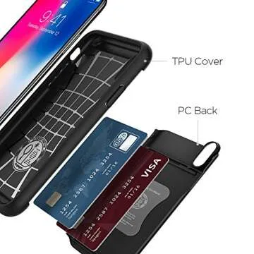 Spigen Slim Armor CS Designed for iPhone Xs Case (2018) - Black