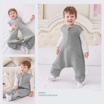 HOMEAL Toddler Sleep Sack - Comfortable & Safe Sleep