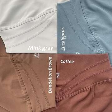 TomTiger Workout Shorts for Women High Waist Gym Fitness Running Yoga Bike Active Exercise Women's Short Tummy Control 5" (L, Dandelion Brown)