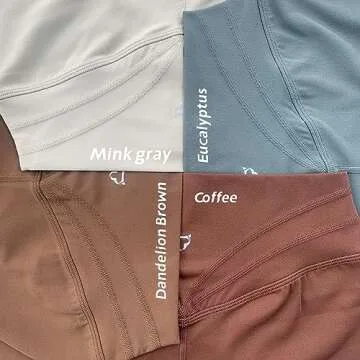 TomTiger Workout Shorts for Women High Waist Gym Fitness Running Yoga Bike Active Exercise Women's Short Tummy Control 5" (L, Dandelion Brown)