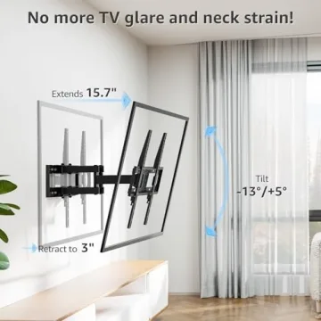 MOUNTUP Full Motion TV Wall Mount for 26-65 Inch TVs