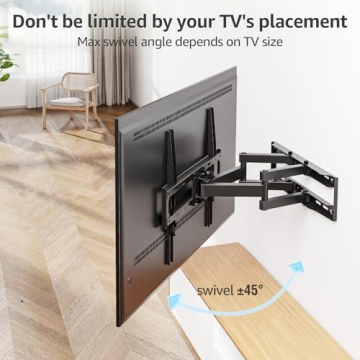 MOUNTUP Full Motion TV Wall Mount for 26-65 Inch TVs