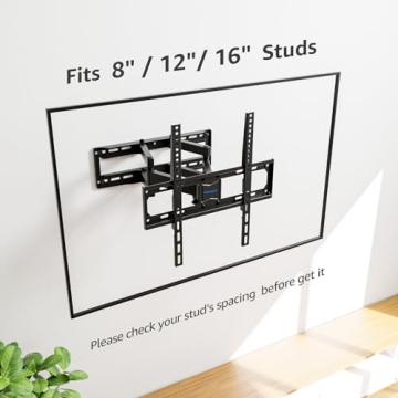 MOUNTUP Full Motion TV Wall Mount for 26-65 Inch TVs