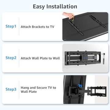 MOUNTUP Full Motion TV Wall Mount for 26-65 Inch TVs