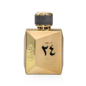 Ard Al Zaafaran 24 Hours Majestic Gold Oud Eau de Parfum Spray for Unisex, 3.4 Ounce