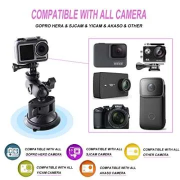 360° Rotation Windshield Mount for GoPro & DJI Camera