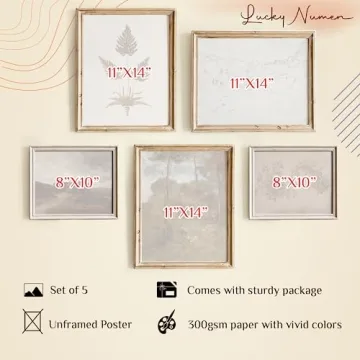 Vintage Farmhouse Wall Art Set of 3 Unframed Prints