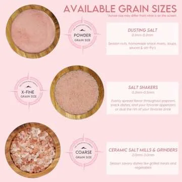 LA SALT CO Kashmir 5 Lbs Pink Himalayan Salt Bulk Jar, Coarse | 100% Pure, Food Grade with 84 Trace Minerals | Kosher Certified, Vegan, Non-GMO, & Cruelty-Free